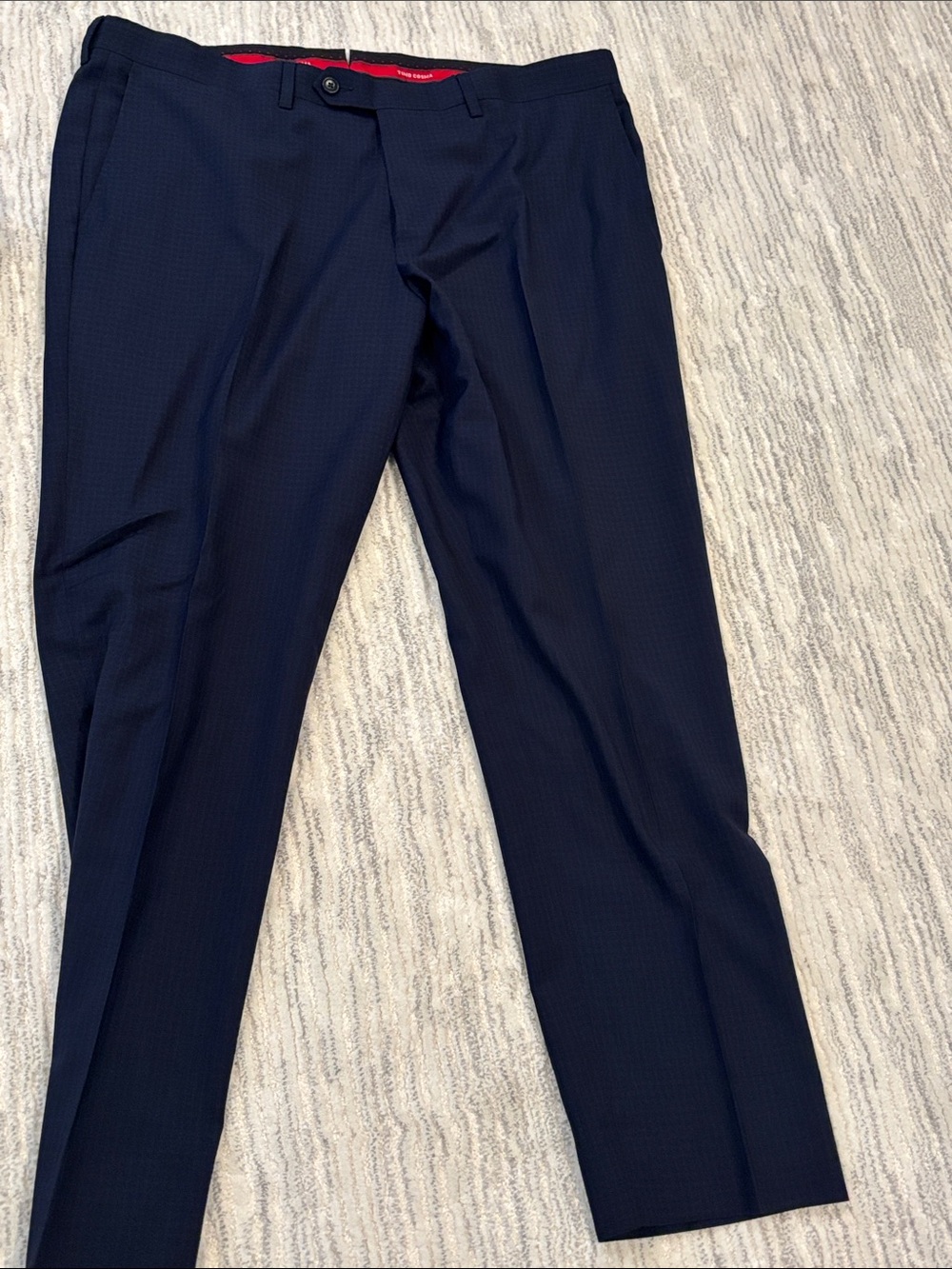 Men's Navy Dress Pants - Tailored Modern Fit